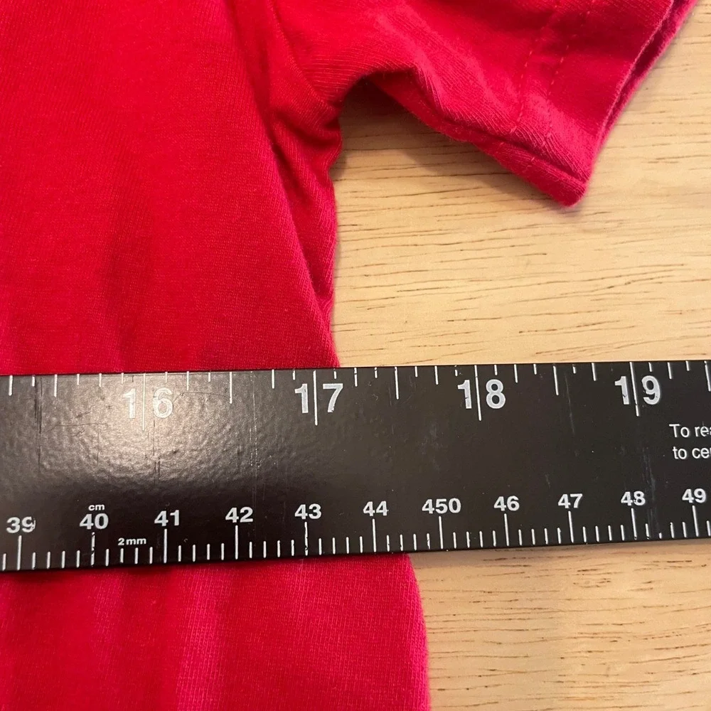 Audi Graphic Crew Neck with subtle Logo, Red T-Shirt Small, Short Sleeve, Cotton